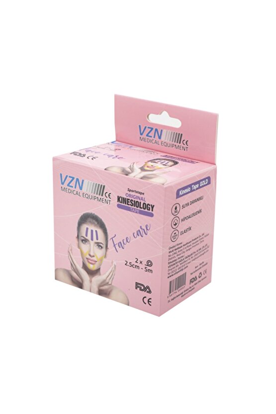 Vzn Yüz Için Therapy Cotton Kinesiology Ağrı Bandı