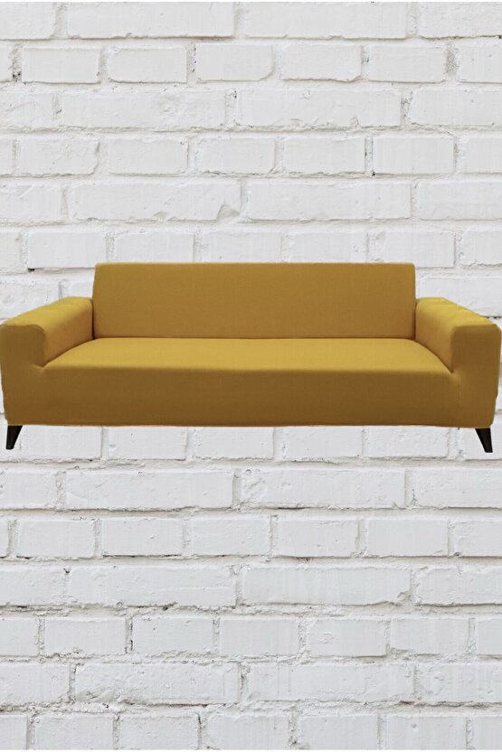 3lü Koltuk Mikro Giydirme Koltuk Örtüsü(HARDAL)