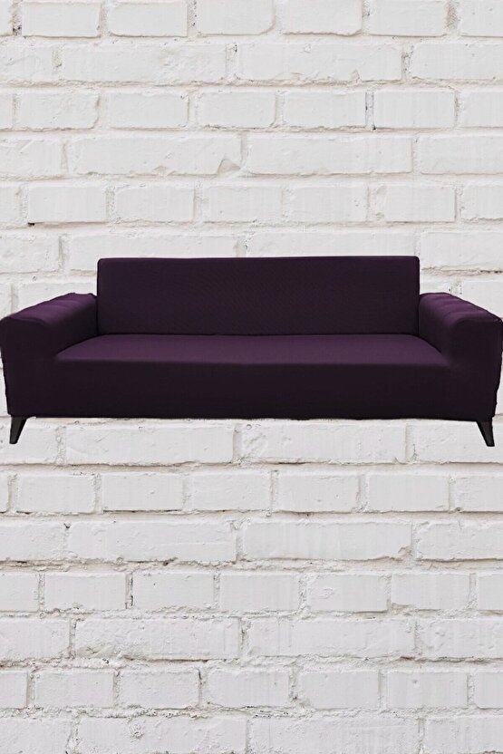 3lü Koltuk Mikro Giydirme Koltuk Örtüsü(FUŞYA)