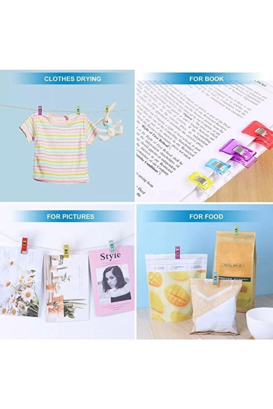 Dikiş Nakış Kumaş Kağıt Sıkıştırma Mandalı Küçük Boy 10 Adet