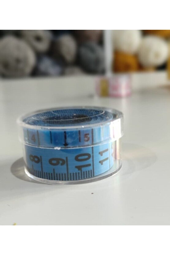 Mezro-mezura 150 Cm Koruma Kapaklı 1 Adet Terzi Mezura Renkli Kutulu Mezro