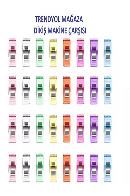 MANDAL Kumaş Kağıt Gibi Tüm Malzemeleri Sıkıştırmak için Kaliteli içi Çelik Olan 100 adet mandal