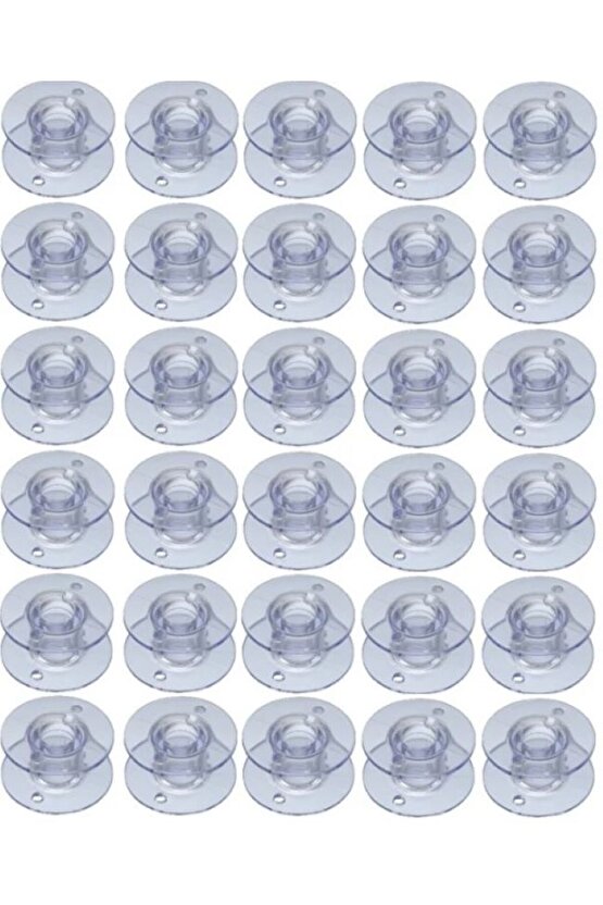 Yeni Model Ev Tipi Dikiş Makinesi Masurası Plastik Beyaz-mavi Şeffaf (10 ADET)