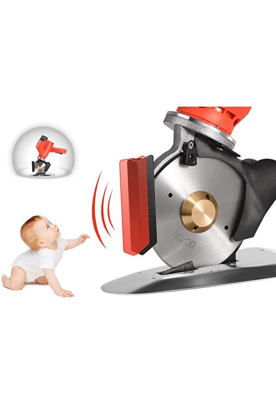 Akülü Yuvarlak Kumaş Kesim Motoru 4inç  DC-100 (YCM-40)