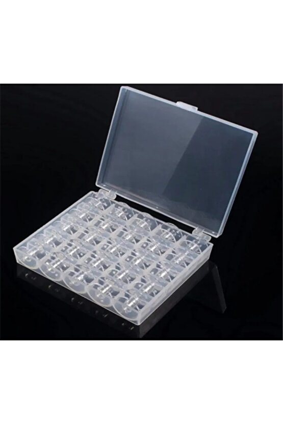 Singer Beko Zetina Janome Homemax Brother Bernina Dikiş Makiner Için 25 Adetlik Boş Masura Kutusu