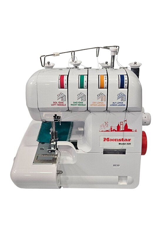 Moonstar 320 Ev Tipi 3 - 4 İplik Overlok Dikiş Makinesi