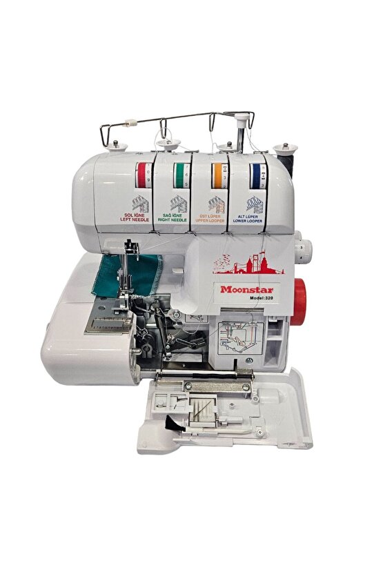 Moonstar 320 Ev Tipi 3 - 4 İplik Overlok Dikiş Makinesi