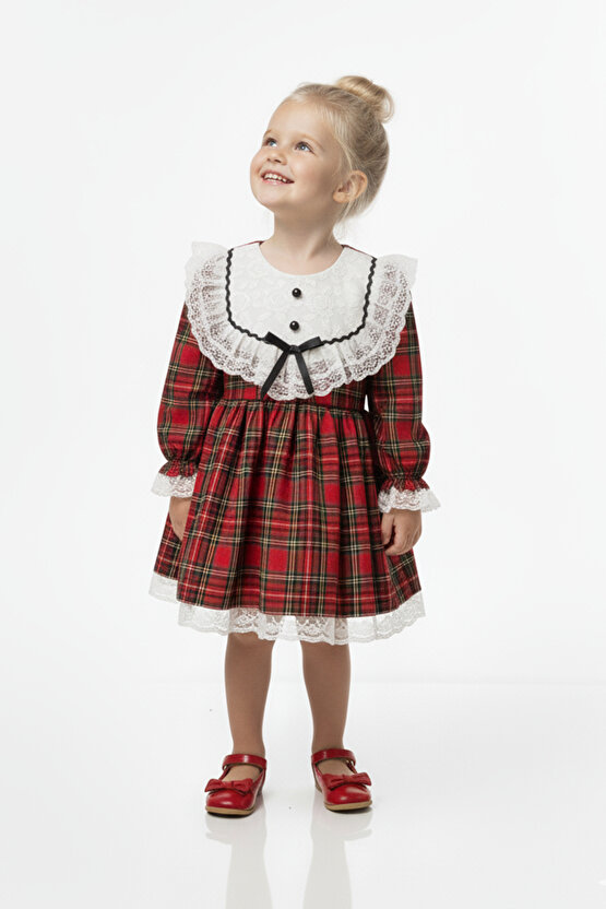 Kız Bebek Elbise Kız Çocuk Elbise Doğum Günü Parti Düğün Özel Gün Uzun Kol Astarlı Elbise