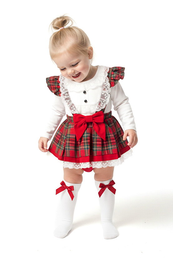 Kız Bebek Elbise Kız Çocuk Romper Doğum Günü Parti Düğün Özel Gün Uzun Kol Astarlı Romper