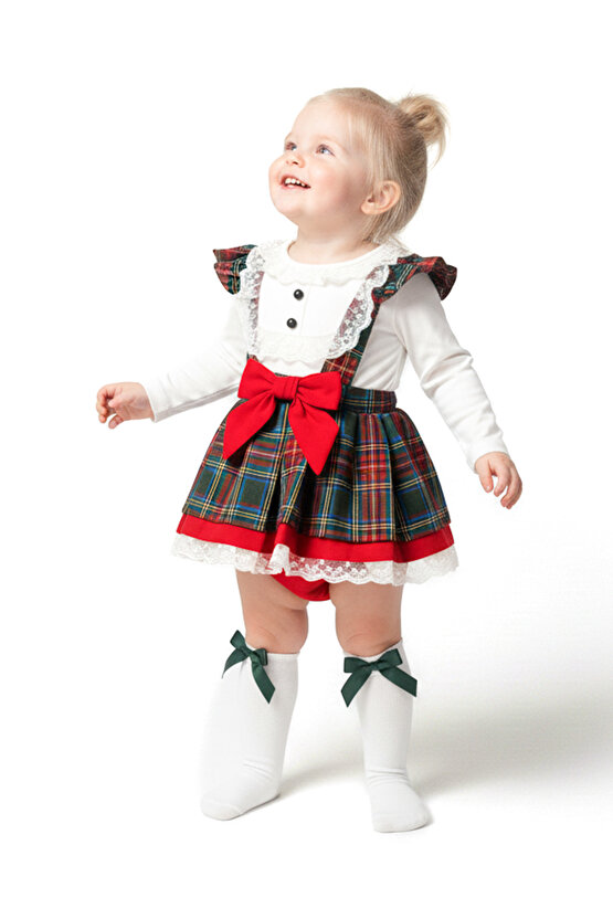 Kız Bebek Elbise Kız Çocuk Romper Doğum Günü Parti Düğün Özel Gün Uzun Kol Astarlı Romper