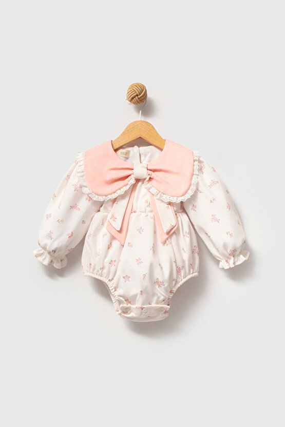 Kız Bebek Romper Kız Çocuk Romper Doğum Günü Parti Düğün Elbise Fiyonk Uzun Kol Romper