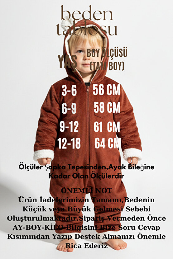 Kız Erkek Unisex Mevsimlik Çift Kat Kadife Ultrasoft Şapkalı Bebek Çocuk Uyku Tulumu Astronot Tulum