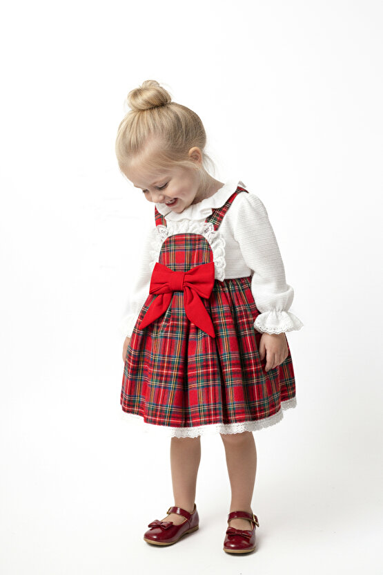 Kız Bebek Elbise Kız Çocuk Elbise Doğum Günü Parti Düğün Özel Gün Uzun Kol Astarlı Elbise