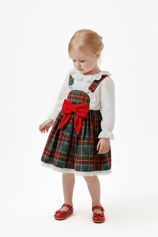 Kız Bebek Elbise Kız Çocuk Elbise Doğum Günü Parti Düğün Özel Gün Uzun Kol Astarlı Elbise