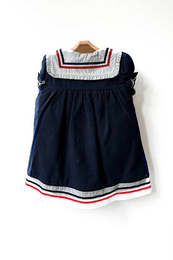 Kız Bebek Kız Çocuk Doğum Günü Parti Düğün Elbise Kısa Kol Kurdela Astarlı Elbise