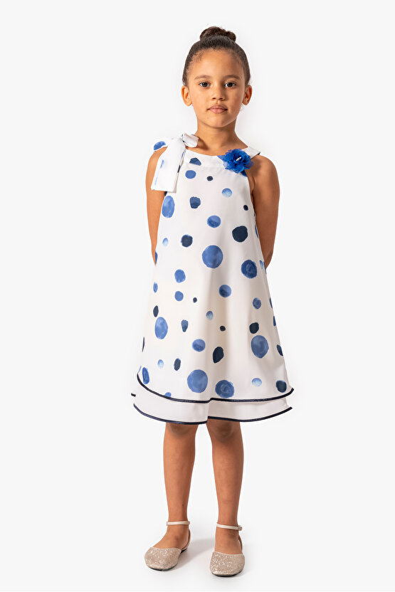 Kız Bebek Kız Çocuk Doğum Günü Parti Düğün Elbise Kısa Kol Kolsuz Askılı Astarlı