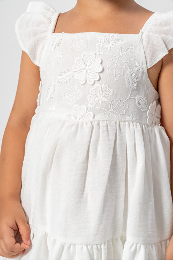 Kız Bebek Elbise Kız Çocuk Elbise Doğum Günü Parti Düğün Elbise Kısa Kollu Astarlı Leopar Elbise