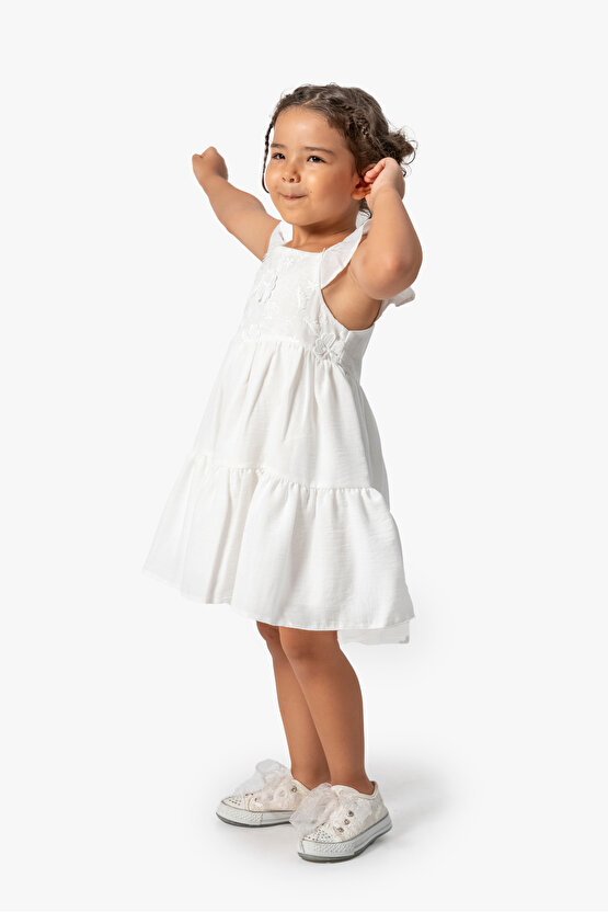 Kız Bebek Elbise Kız Çocuk Elbise Doğum Günü Parti Düğün Elbise Kısa Kollu Astarlı Leopar Elbise