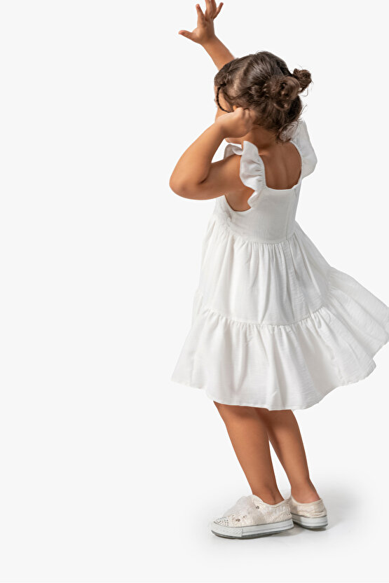 Kız Bebek Elbise Kız Çocuk Elbise Doğum Günü Parti Düğün Elbise Kısa Kollu Astarlı Leopar Elbise