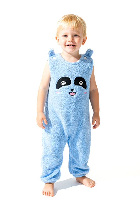 Welsoft Peluş Unisex Fermuarlı Kışlık Bebek Uyku Tulumu Bebek Tulumu Çocuk Tulumu Çocuk Kostümü TLMS