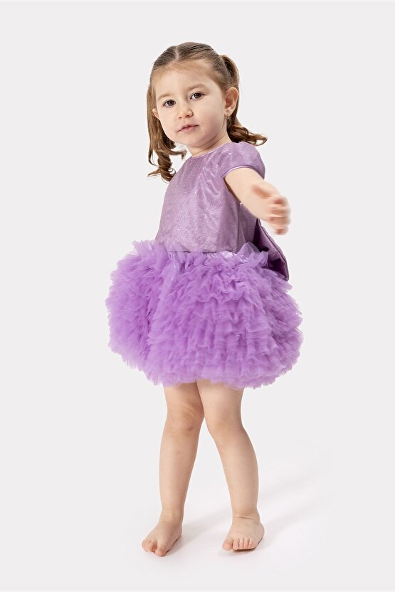 Bebek Kız Çocuk Doğum Günü Parti Düğün Elbise Tüllü Tütü Astarlı Çocuk Giyim Bebek Giyim Kız Bebek