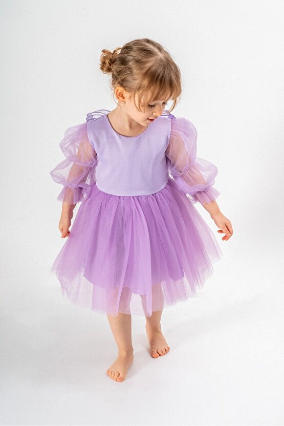 Kız Bebek Kız Çocuk Doğum Günü Parti Düğün Elbise Tüllü Tütü Astarlı Çocuk Giyim bebek giyim Elbuznk