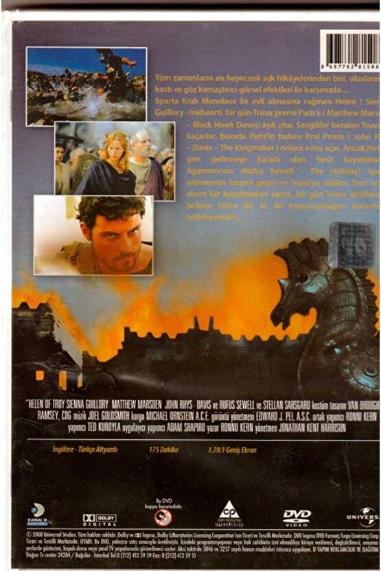 Truvalı Helen ( Helen Of Troy ) DVD Türkçe Altyazı
