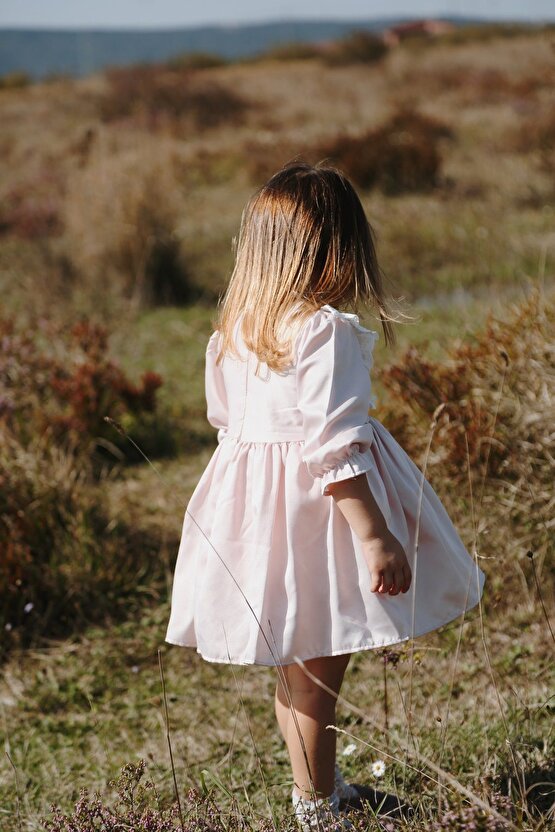 Kız Bebek Kız Çocuk Doğum Günü Parti Düğün Elbise Astarlı Saten Çocuk Giyim bebek giyim