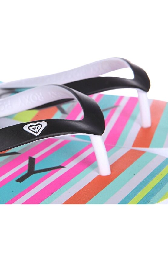 Slides Kız Çocuk Renkli Parmak Arası Plaj Terlik