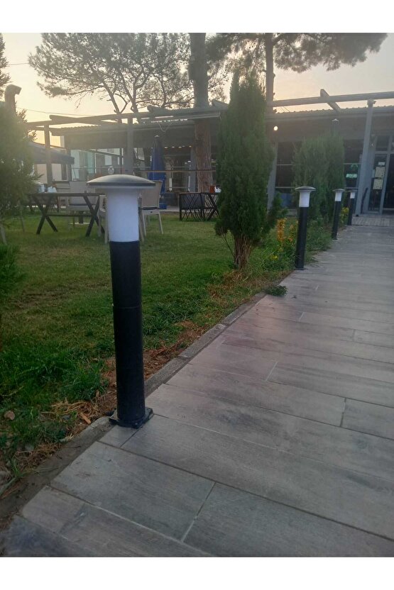 80 Cm, E27 Duy, Elektrikle Çalışır Dış Mekan Aplik, Plastik Bahçe, Duvar, Yol Armatürü, Ampul Hariç