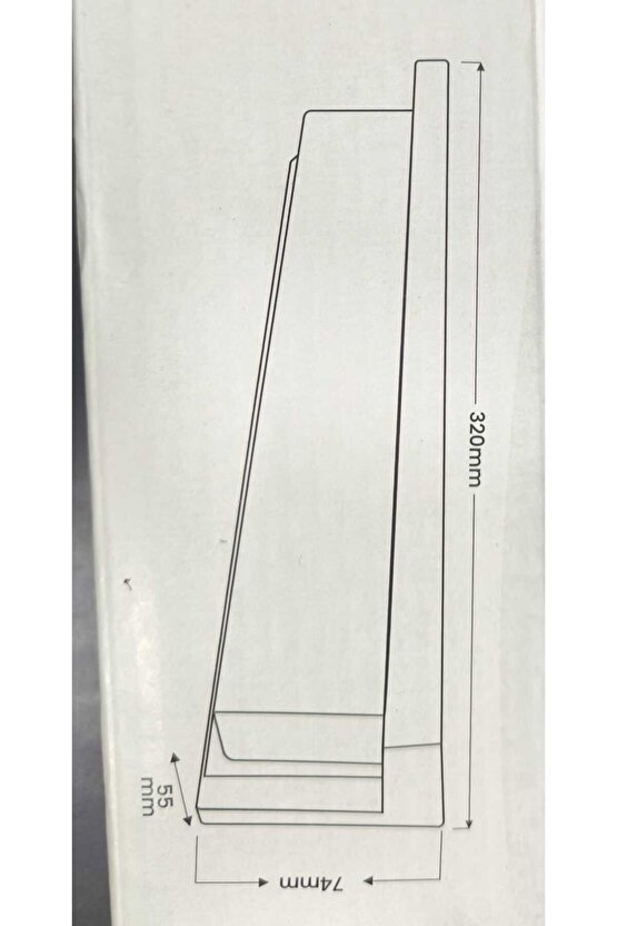 DIŞ MEKAN DEKORATİF LED APLİK 24WATT GÜN IŞIGI 3000K