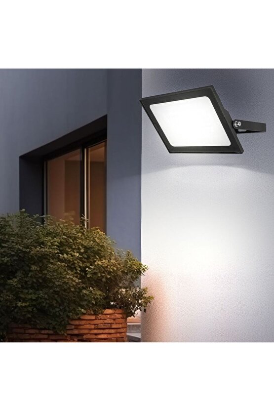 Elektrikle Çalışır, 50 Watt BEYAZ Işık İç ve Dış Mekan Slim Led Projektör, Yağmurdan Etkilenmez