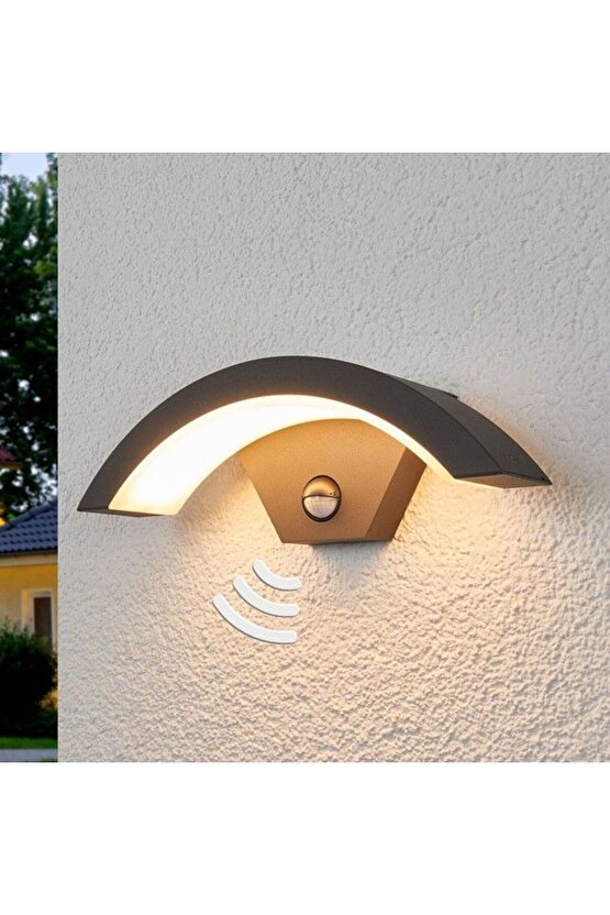 Elektrikle Çalışır, Sensörlü 24 Watt İç ve Dış Mekan Led Duvar Aplik 3000K G. Işığı Led Armatür