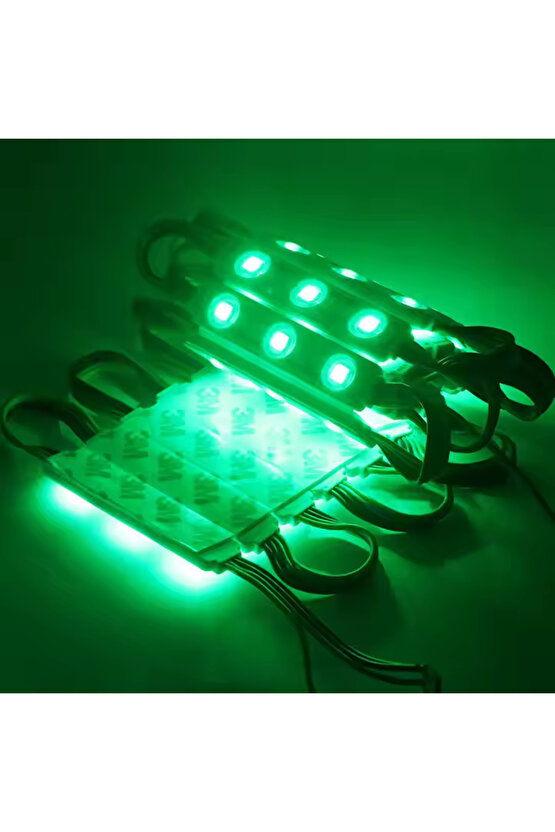 20 Adet 5 Watt YEŞİL Işık IP65 Modül Led, 10 Adet Magnetli, Çok Kaliteli YEŞİL Işık Modül Led