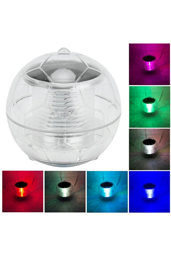 1 Adet Güneş Enerjisi İle Çalışır 4 Watt Solar RGB Havuz ve Çim Armatür, 4 Watt Solar RGB Top Aplik