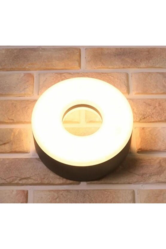 Elektrikle Çalışır, 10 Watt, 3000 Kelvin Led Aplik, İç ve Dış Mekan, Bahçe Duvar Armatürü, Led Aplik
