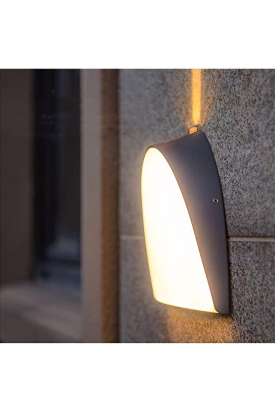 Elektrikle Çalışır, 24 Watt, 3000 Kelvin, IP65 İç ve Dış Mekan Led Aplik, Led Bahçe Duvar Armatürü