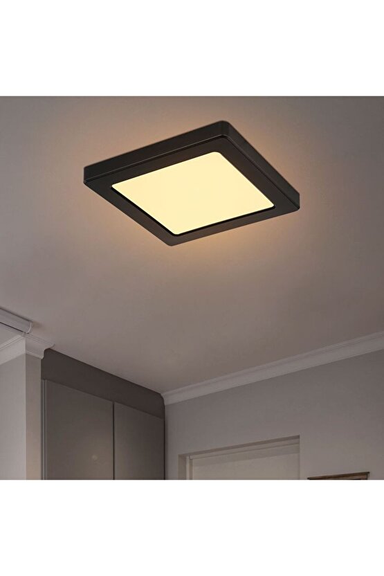 24 Watt Günışığı Ledli Çok Kaliteli Sıva Üstü Tavan Armatür 22 x 22 Cm Kare Sıva Üstü Tavan Armatürü