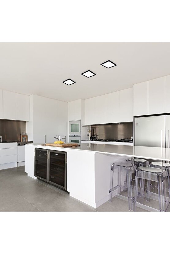 24 Watt Beyaz Işık, Çok Kaliteli Sıva Üstü Metal Kasa Tavan Armatürü, 1700 Lümen 6500 Kelvin Armatür