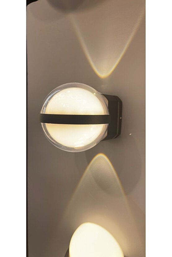 Elektrikle Çalışır, Modern Tasarım Bahçe, Balkon, Teras Armatürü, 12 Watt Led Aplik, Çok Şık Armatür