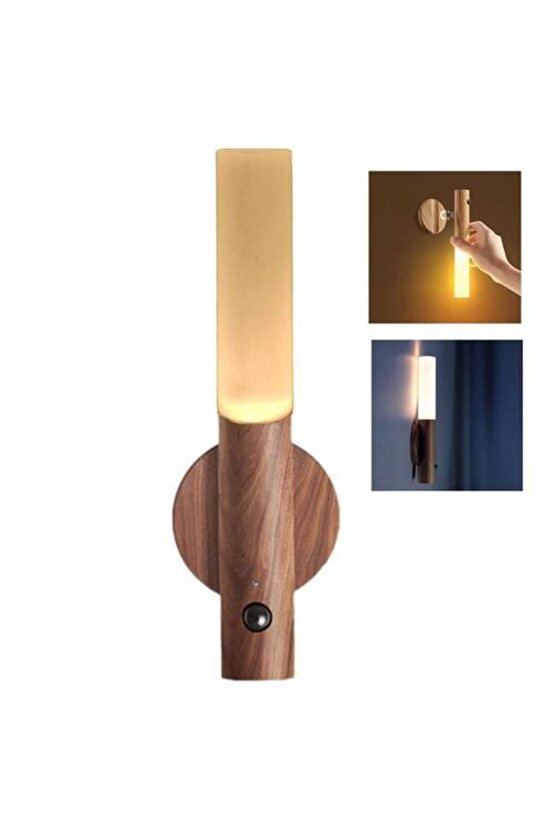 Şarjlı, Sensörlü, Taşınabilir, Magnetli, Çok Amaçlı Led Aplik, Sarjlı Duvar, Masa Üstü, Gece Lambası