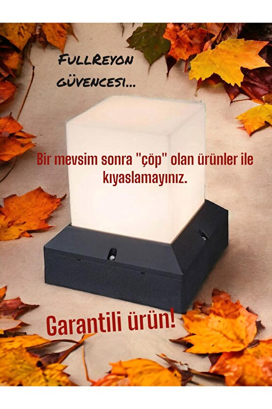 10 Watt Gün Işığı E27 Duylu Bahçe Duvar Apliği, Modern Dış Mekan, Teras, Kamelya, Bungalov Armatürü