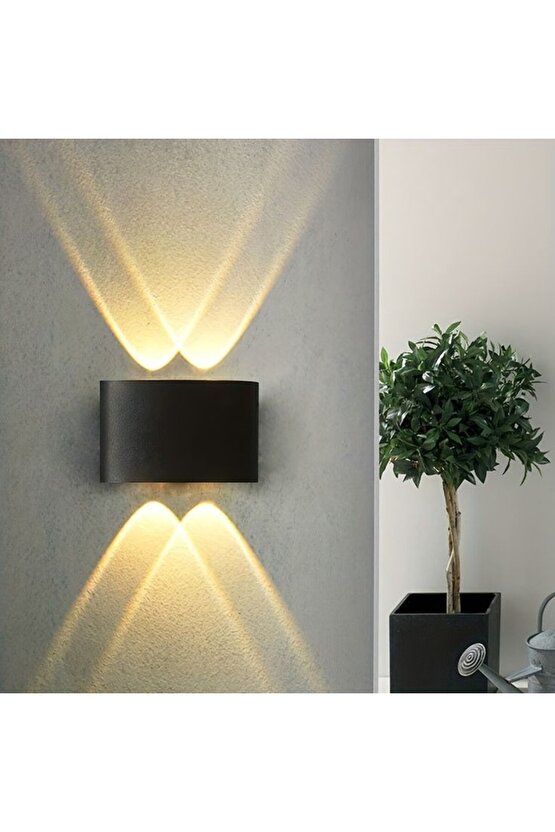 4 Watt GÜN IŞIĞI Işık Ledli Işık Süzmeli Dekoratif İç ve Dış Mekan Led Aplik, Modern ve Şık Armatür