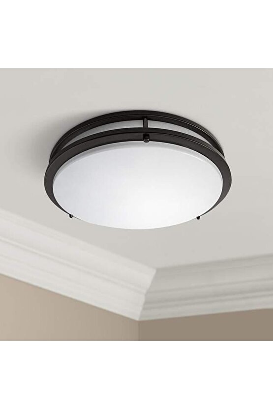 24 Watt, 4000K Soğuk Beyaz Işık Sıva Üstü Led Armatür, Banyo, Balkon, Salon Tavan ve Duvar Armatürü