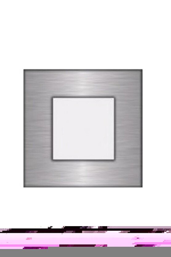 Fullreyon Koridor Basamak Merdiven Sensörsüz Kare Spot Lamba Aydınlatma Krom Kasa (MAVİ IŞIK)