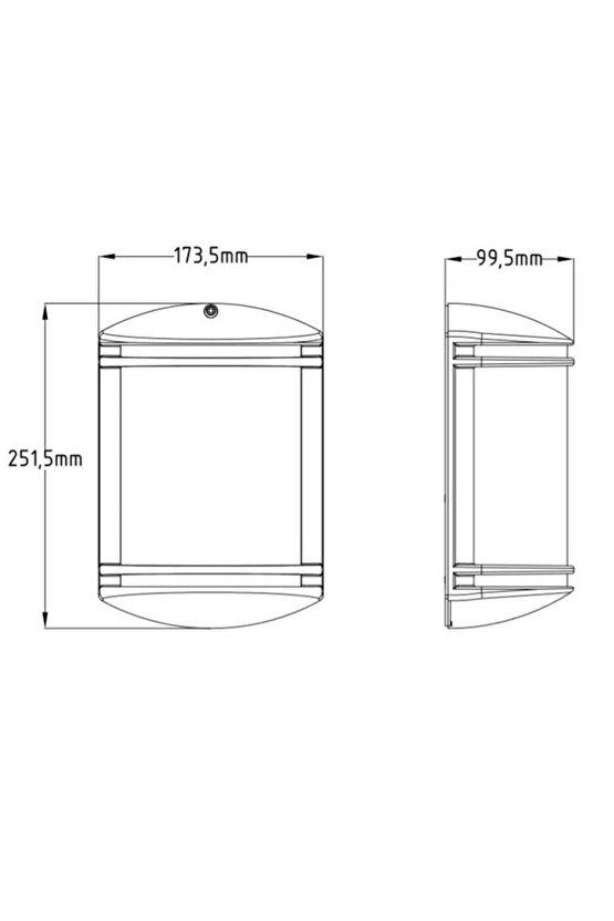 Full Reyon Dekoratif Bahçe Duvar Apliği Kapı Giriş Armatürü