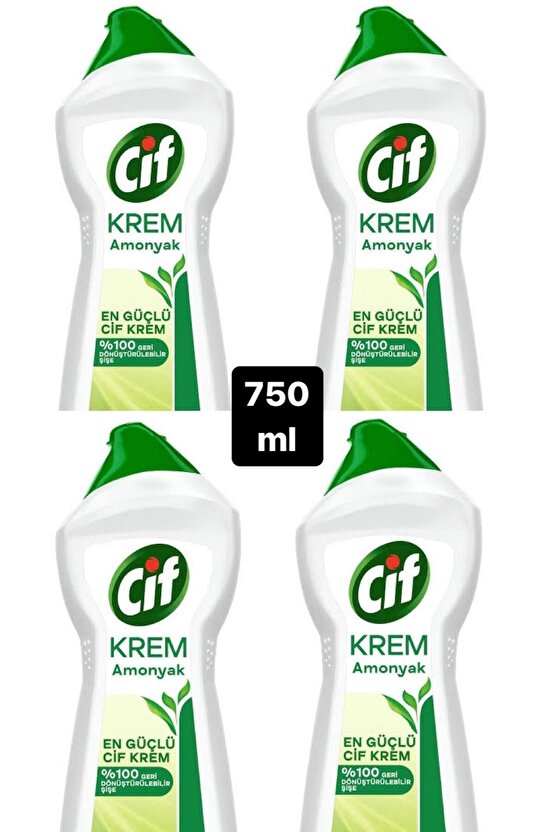 CİF Krem Amonyaklı 750 ml 4lü