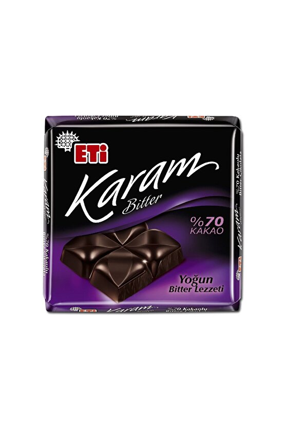 Karam %70 Kakaolu Bitter Çikolata 60 g x 6 Adet