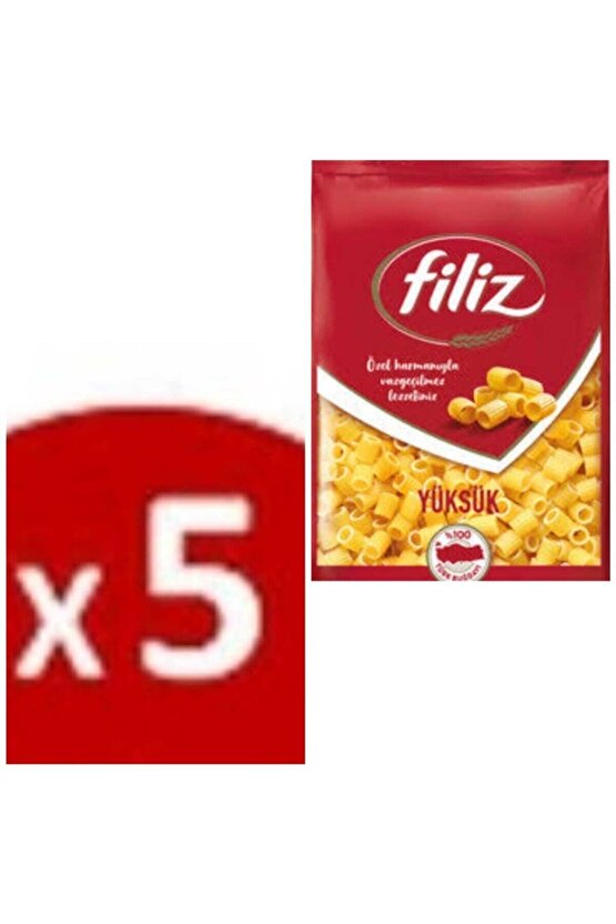 Filiz Yüksük Makarna 500 gr 5 Li Paket