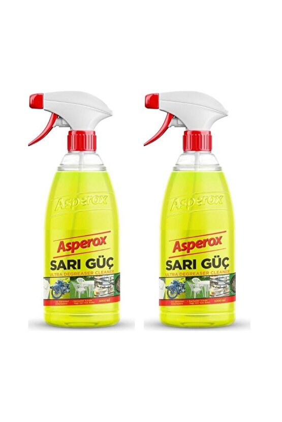 - ASPEROX SARI GÜÇ ULTRA YAĞ SÖKÜCÜ 1LT - 2 ADET